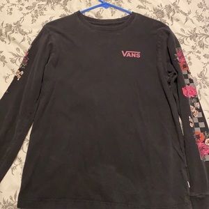medium Vans long-sleeve with roses on the side
